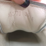 Alexander McQueen Oversized Sneakers White Leather & Hot Pink Suede Size 35