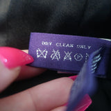 Ralph Lauren Collection Cropped Jacket Black Stretch Wool Size 6