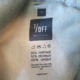 1/OFF Paris Upcycled Double-Waisted High Rise Jeans Size Small