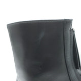 The Row Zipped Combat Boots Black Leather Size 39 Platform Ankle Boots