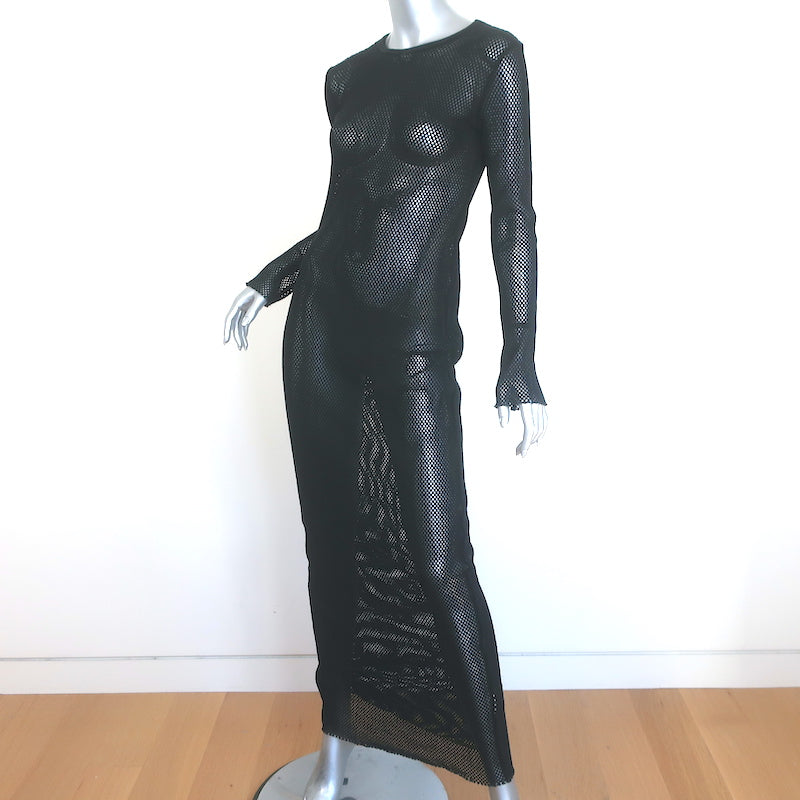 st agni mesh dress St. Agni Cotton Mesh Maxi Dress