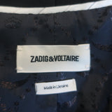 Zadig & Voltaire Vito Stars Blazer Black Size 36 One-Button Jacket