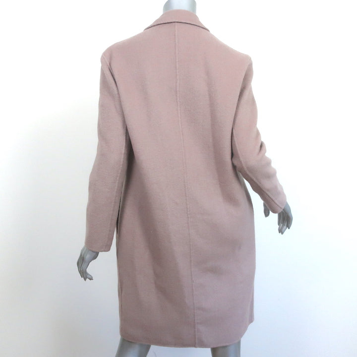 AllSaints Anya Coat Quartz Pink Wool-Blend Size Extra Small Two-Button Jacket