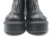 The Row Zipped Combat Boots Black Leather Size 39 Platform Ankle Boots