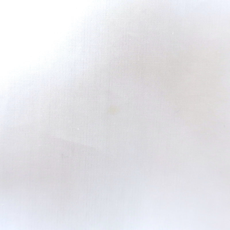 FRAME Ruffle Neck Button-Back Blouse White Cotton Size Medium Long Sleeve Top