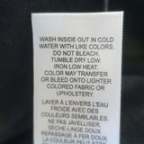 FRAME Rosette Puff Sleeve Button-Down Shirt Black Cotton Size Large