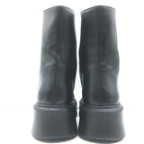 The Row Zipped Combat Boots Black Leather Size 39 Platform Ankle Boots