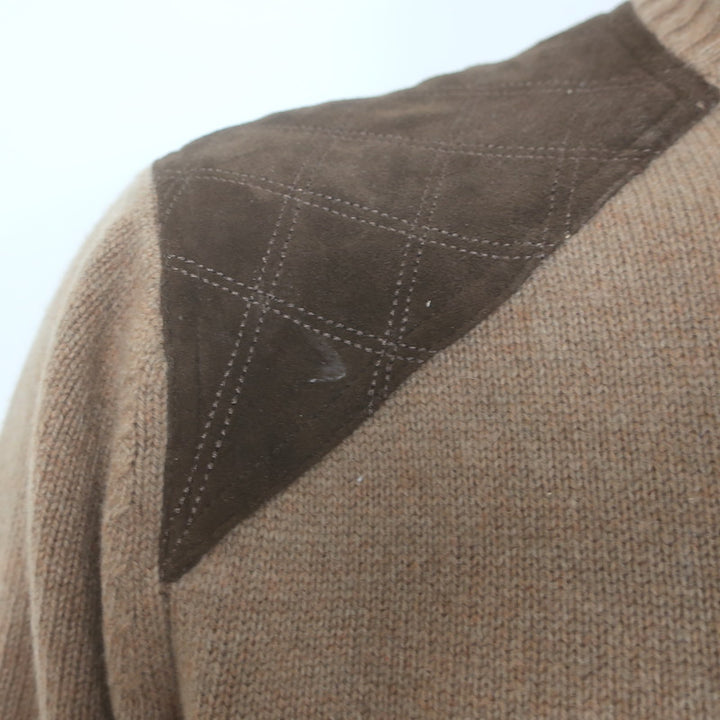Alps &amp; Meters Cashmere Alpine Guide Ski Sweater Brown Size Large