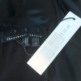 Theyskens' Theory Lita Satin Bra Top Black Size 34 NEW