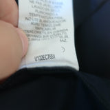 Tibi Camp Shirt Navy Eco Poplin Size Medium Short Sleeve Top