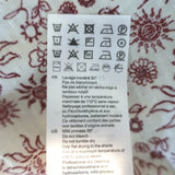 Sandro Puff Sleeve Top Miranda Cream/Red Sun Print Size 2 Button-Up Blouse