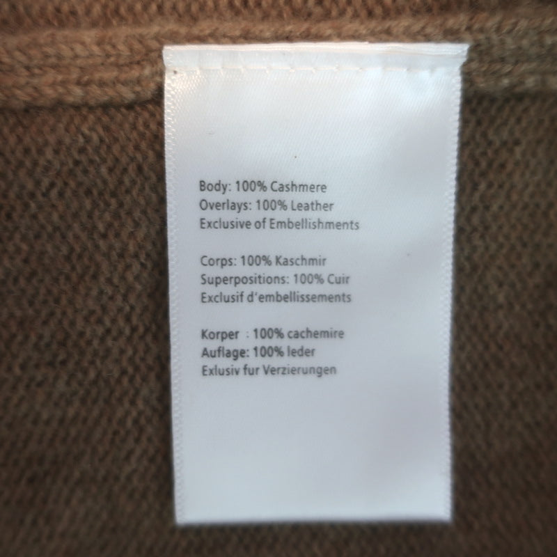 Alps &amp; Meters Cashmere Alpine Guide Ski Sweater Brown Size Large