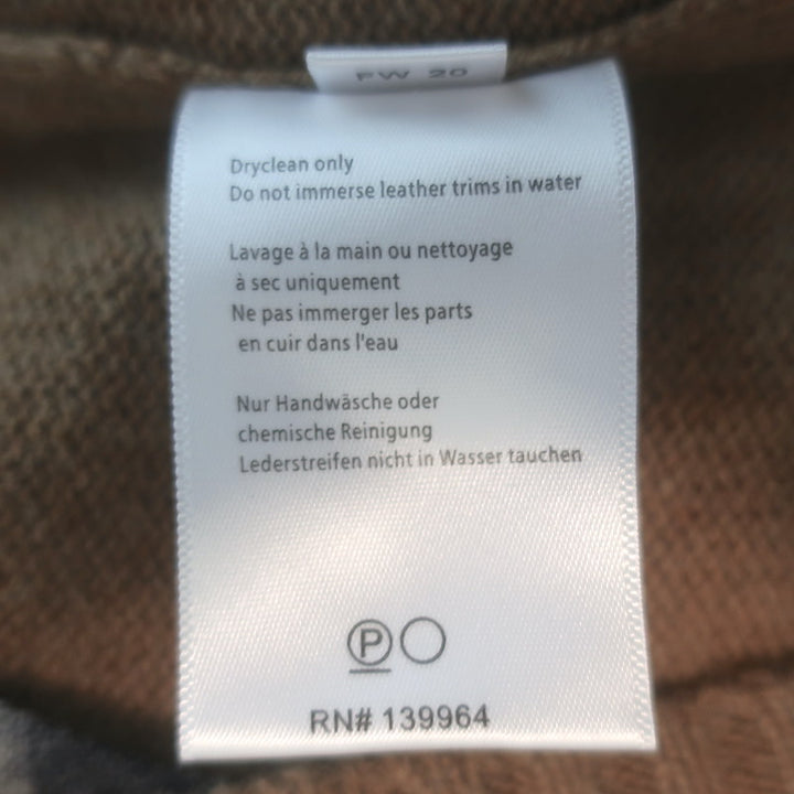Alps &amp; Meters Cashmere Alpine Guide Ski Sweater Brown Size Large