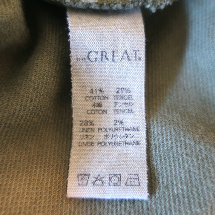 THE GREAT Swingy Army Jacket Green Size 2