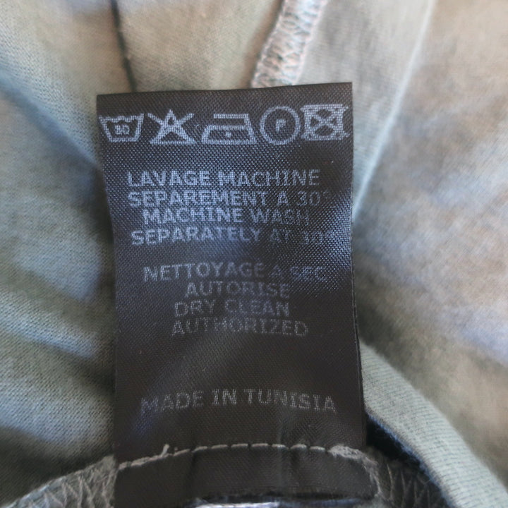 Isabel Marant Tie-Shoulder Tank Top Greenish Gray Cotton Size 38
