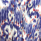 Isabel Marant Etoile Asymmetric Midi Dress Yescott Ikat Print Silk Size 40