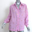 Alix of Bohemia Button Down Shirt Pink & Gold Ikat Size Small Long Sleeve Top