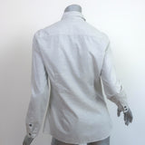 Isabel Marant Flap Pocket Shirt Heather Gray Cotton Size 40 Long Sleeve Top