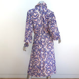 Isabel Marant Etoile Asymmetric Midi Dress Yescott Ikat Print Silk Size 40