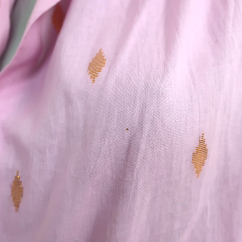 Alix of Bohemia Button Down Shirt Pink &amp; Gold Ikat Size Small Long Sleeve Top
