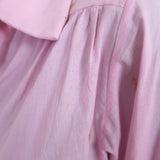 Alix of Bohemia Button Down Shirt Pink & Gold Ikat Size Small Long Sleeve Top