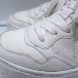 Gucci GG Embossed Low Top Sneakers White Leather Size 37.5