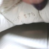 Gucci GG Embossed Low Top Sneakers White Leather Size 37.5