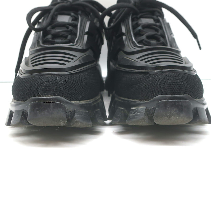 Prada Cloudbust Thunder Low Top Sneakers Black Technical Fabric Size 40.5