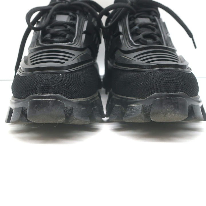 Prada Cloudbust Thunder Low Top Sneakers Black Technical Fabric Size 40.5