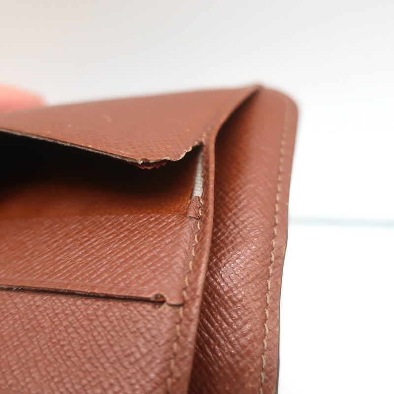 Louis Vuitton Compact Zip Wallet Brown Monogram Canvas