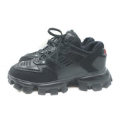 Prada Cloudbust Thunder Low Top Sneakers Black Technical Fabric Size 40.5