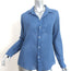 Frank & Eileen Barry Shirt Blue Cotton Size Small Long Sleeve Top