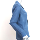 Frank & Eileen Barry Shirt Blue Cotton Size Small Long Sleeve Top