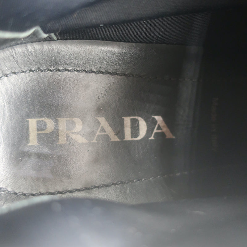 Prada Cloudbust Thunder Low Top Sneakers Black Technical Fabric Size 40.5