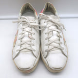 Golden Goose Superstar Tie Dye Low Top Sneakers White Leather Size 37