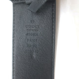 Gucci GG Marmont Wide Belt Black Textured Leather Gold Buckle Size 80 US 32