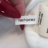 L'Agence Kaisley Waffle Tweed Blazer Cream Size 10 One-Button Jacket NEW