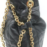 Christian Dior Cannage Ammi Bucket Bag Black Supple Leather Small Crossbody