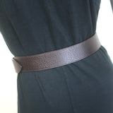 Gucci GG Marmont Wide Belt Dark Brown Leather Silver Buckle Size 80 US 32