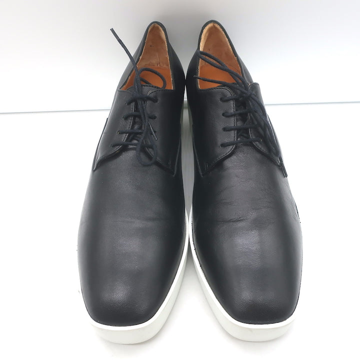 Robert Clergerie Lindsey Platform Wedge Oxfords Black Leather Size 41