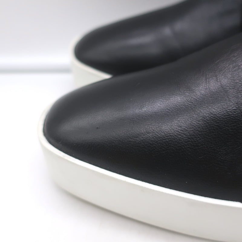 Robert Clergerie Lindsey Platform Wedge Oxfords Black Leather Size 41