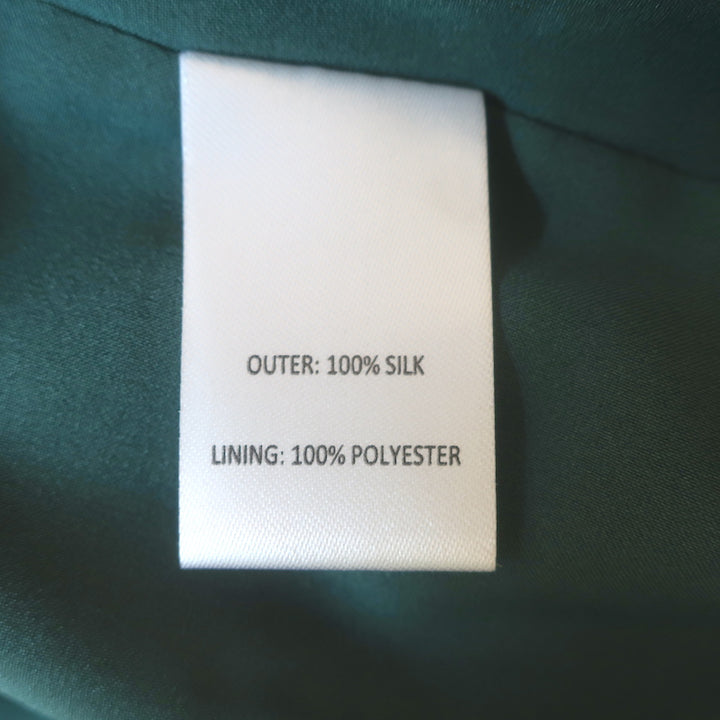 SALONI Off the Shoulder Dress Grace Green Floral Print Silk Size US 10 NEW