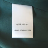 SALONI Off the Shoulder Dress Grace Green Floral Print Silk Size US 10 NEW