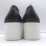 Robert Clergerie Lindsey Platform Wedge Oxfords Black Leather Size 41
