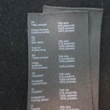 Maje Galaxyon Faux Fur Collar Coat Black Wool-Blend Size 40 NEW