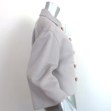 Prada Jacket Gray Brushed Wool-Angora Size 42