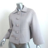 Prada Jacket Gray Brushed Wool-Angora Size 42