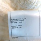 Chanel 14C Woven Tweed Short Sleeve Double Breasted Jacket Cream Size 38