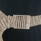 B-Low the Belt Farah Crystal Belt Gold One Size