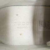 Gucci Ace Star Sneakers White & Metallic Leather Size 36.5